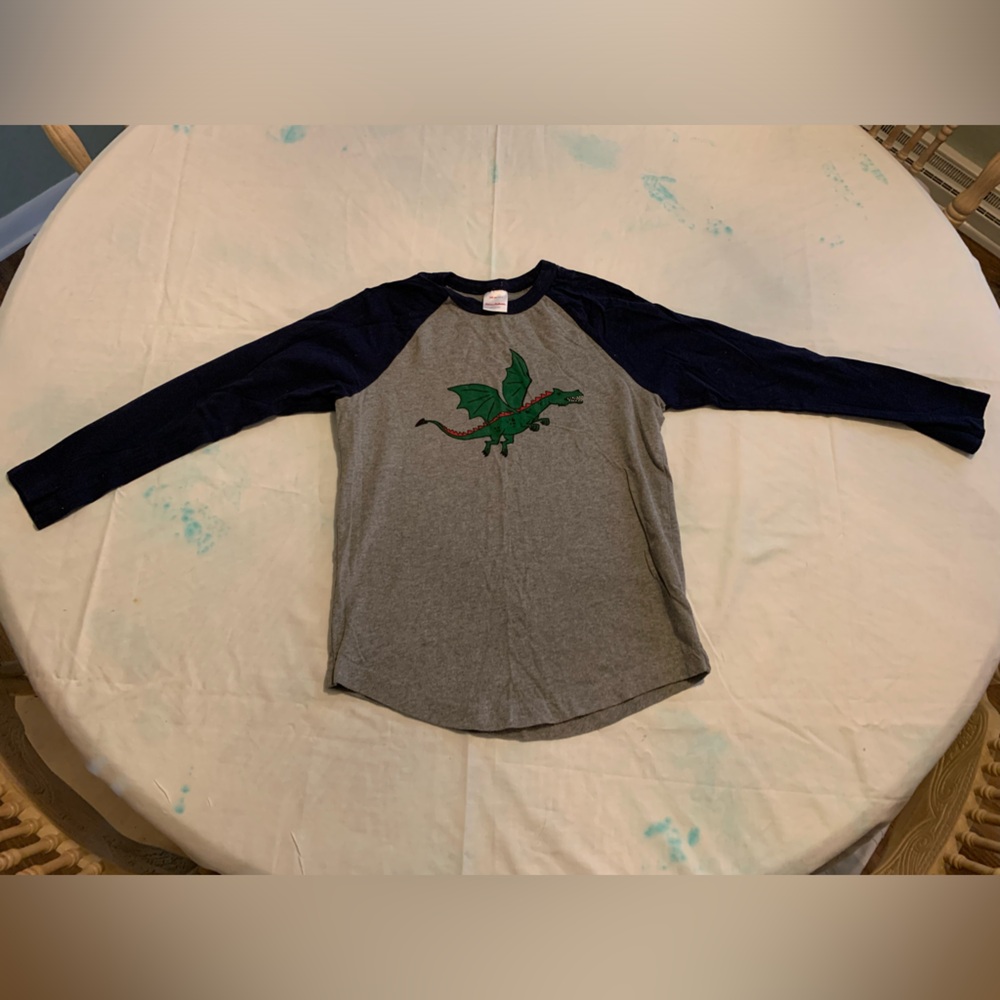 Hanna Andersson size 8 dragon long sleeve tee
